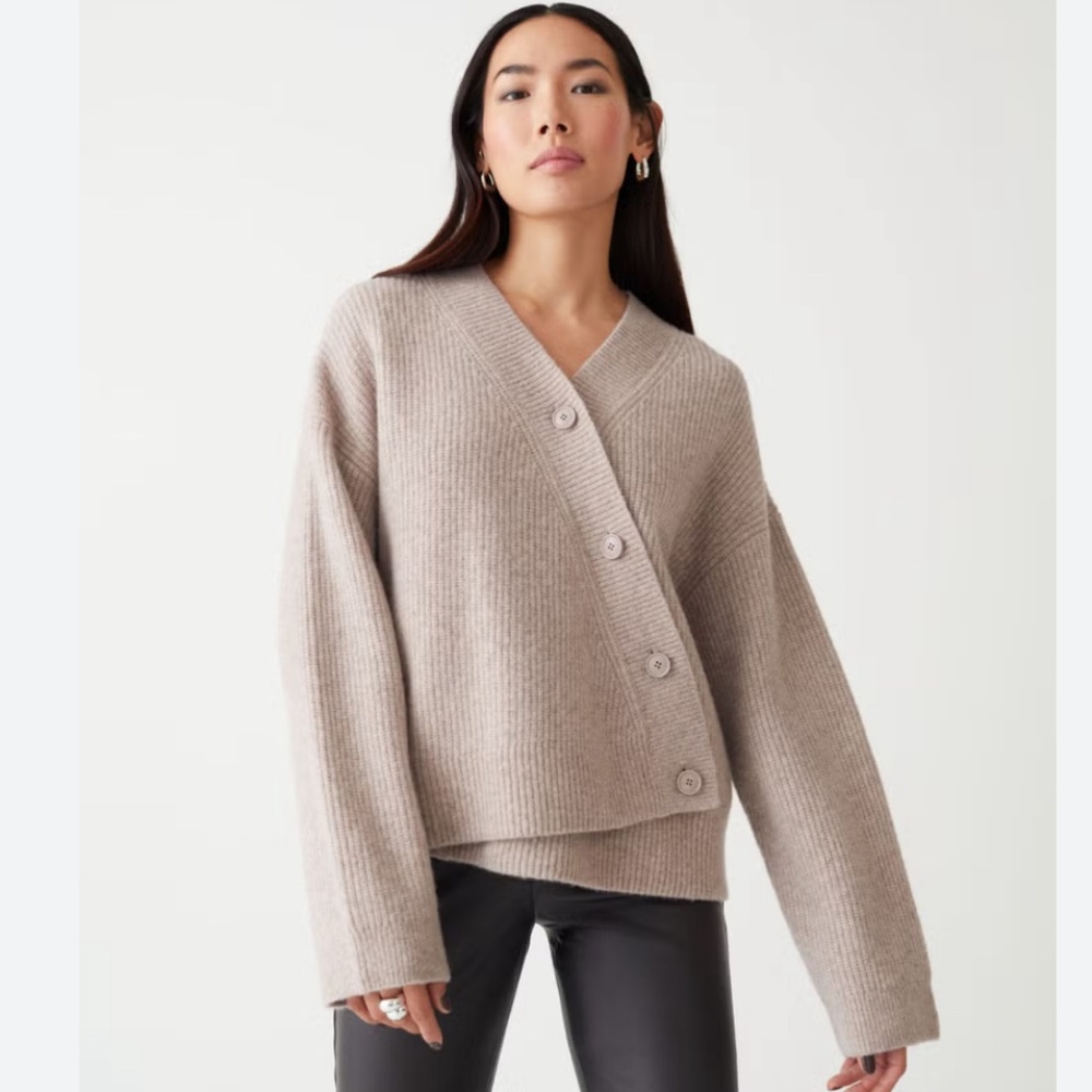 & OTHER STORIES Relaxed Asymmetric Knit Cardigan